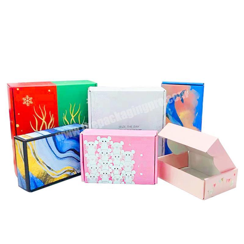 Wholesale aircraft box clothing packaging express underwear corrugated paper box