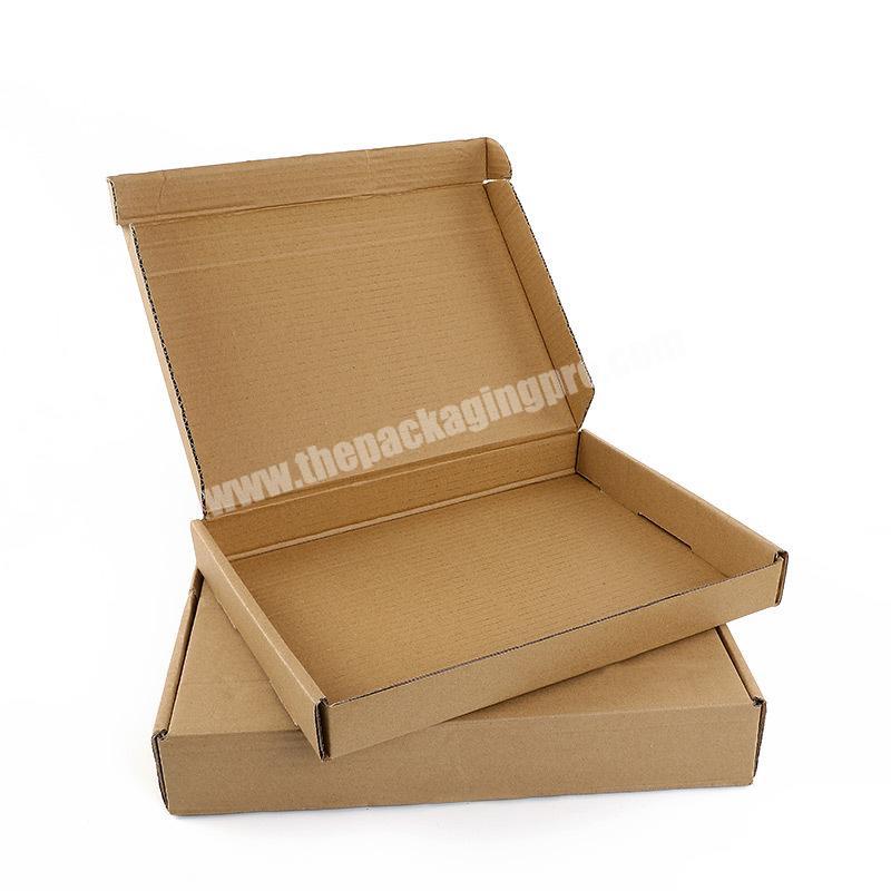 Wholesale custom E-flute corrugated packaging boxes mailing boxes  for clothing