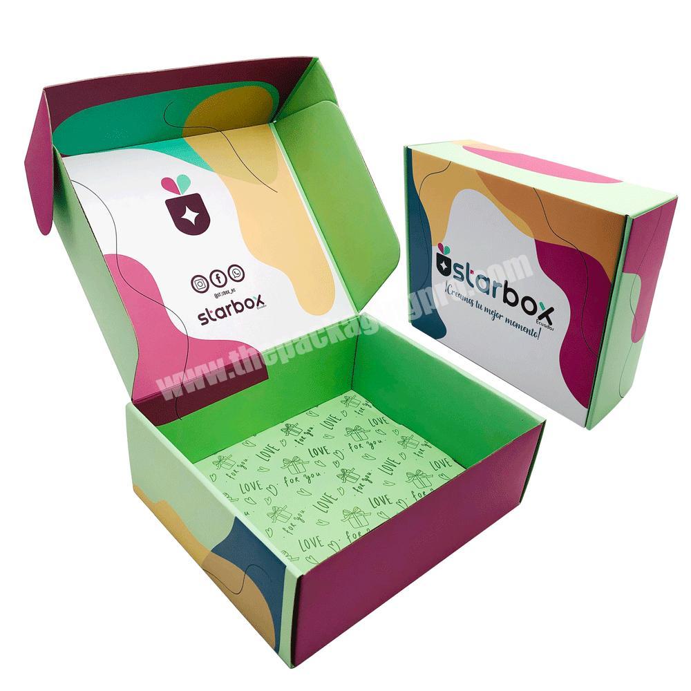 Custom Logo Printed Premium Dessert Gift Delivery ice cream Package Candy Snack Corrugated paper box