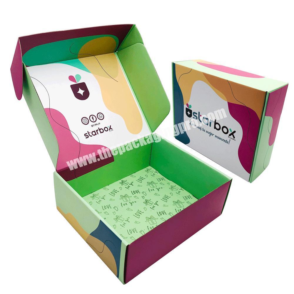 Wholesale custom logo Folding Color Printing shipping mailer packaging box cardboard corrugated box