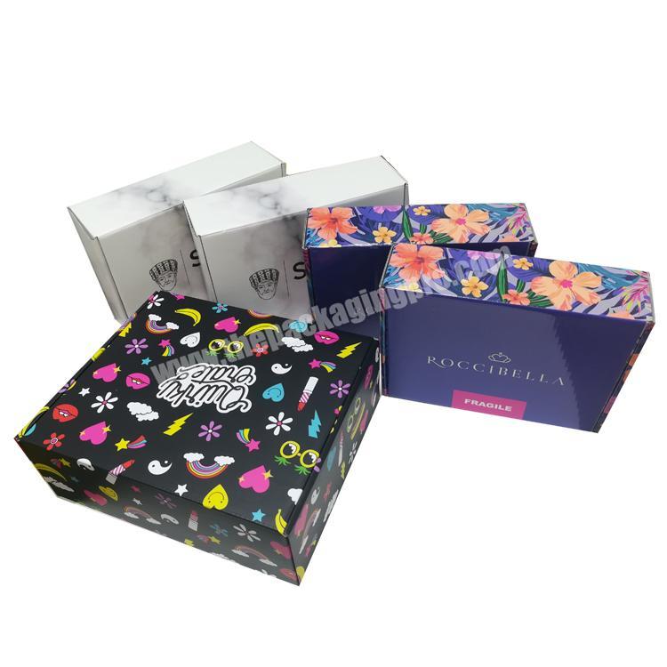 Wholesale custom printed carton clothing gift cardboard paper box shipping boxes for sale