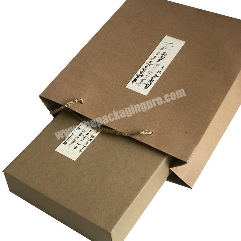 Wholesale drawer carton empty custom logo printing calculation hair extension paper t-shirt packaging price corrugated paper box