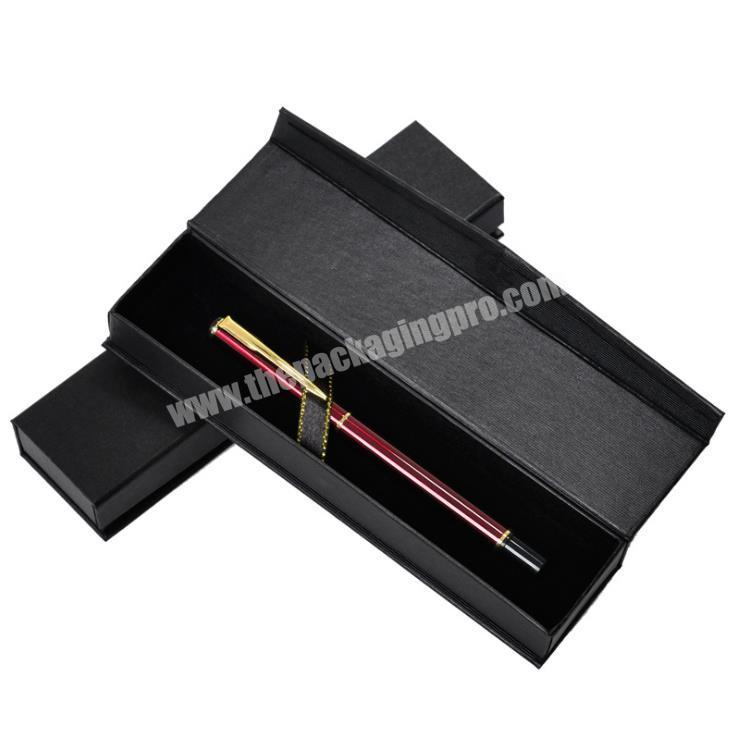 Wholesale luxury corporate magnetic cardboard paper pen packaging gift box