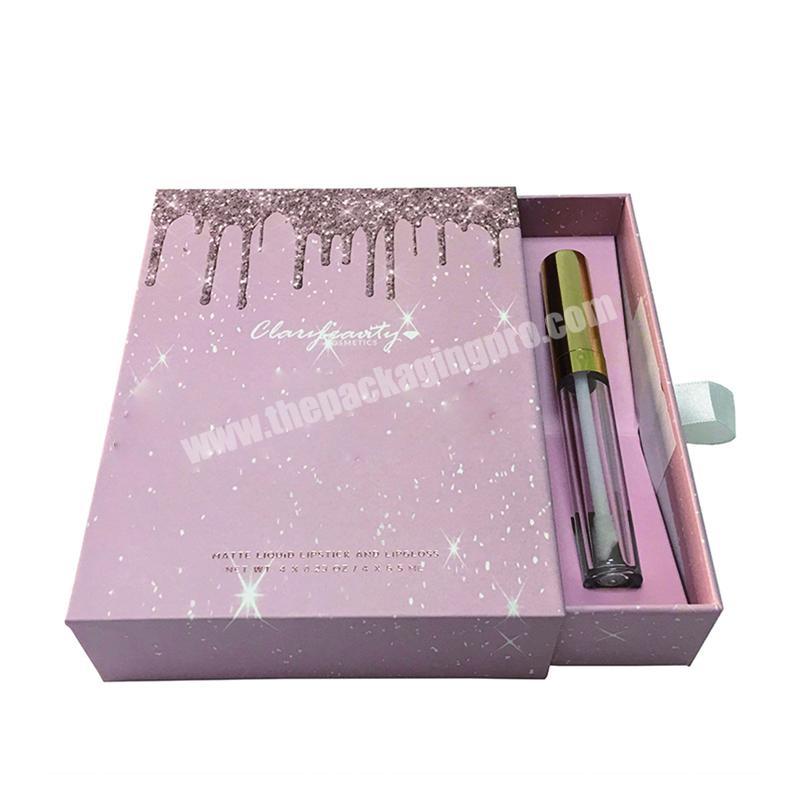 Wholesale Luxury Customized Cardboard Lipgloss Lip Balm Display Packaging Box For Cosmetics 6789