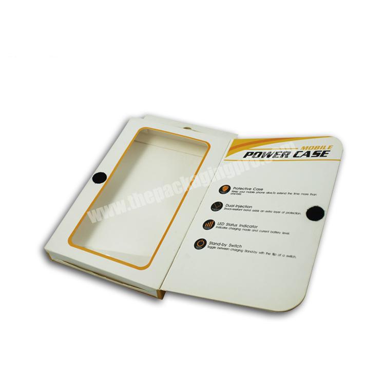 Wholesale oem eco friendly printed paper card power case cell phone case packaging box