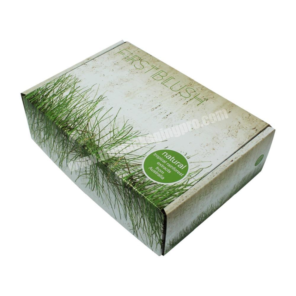 Wholesale personalized printed green packaging shipping boxes for garment