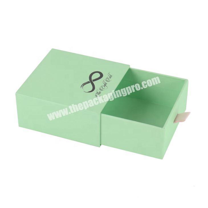 Wholesale price jewelry paper pack box Necklace drawer jewelry cardboard packaging with Black Foam jewelry packaging box