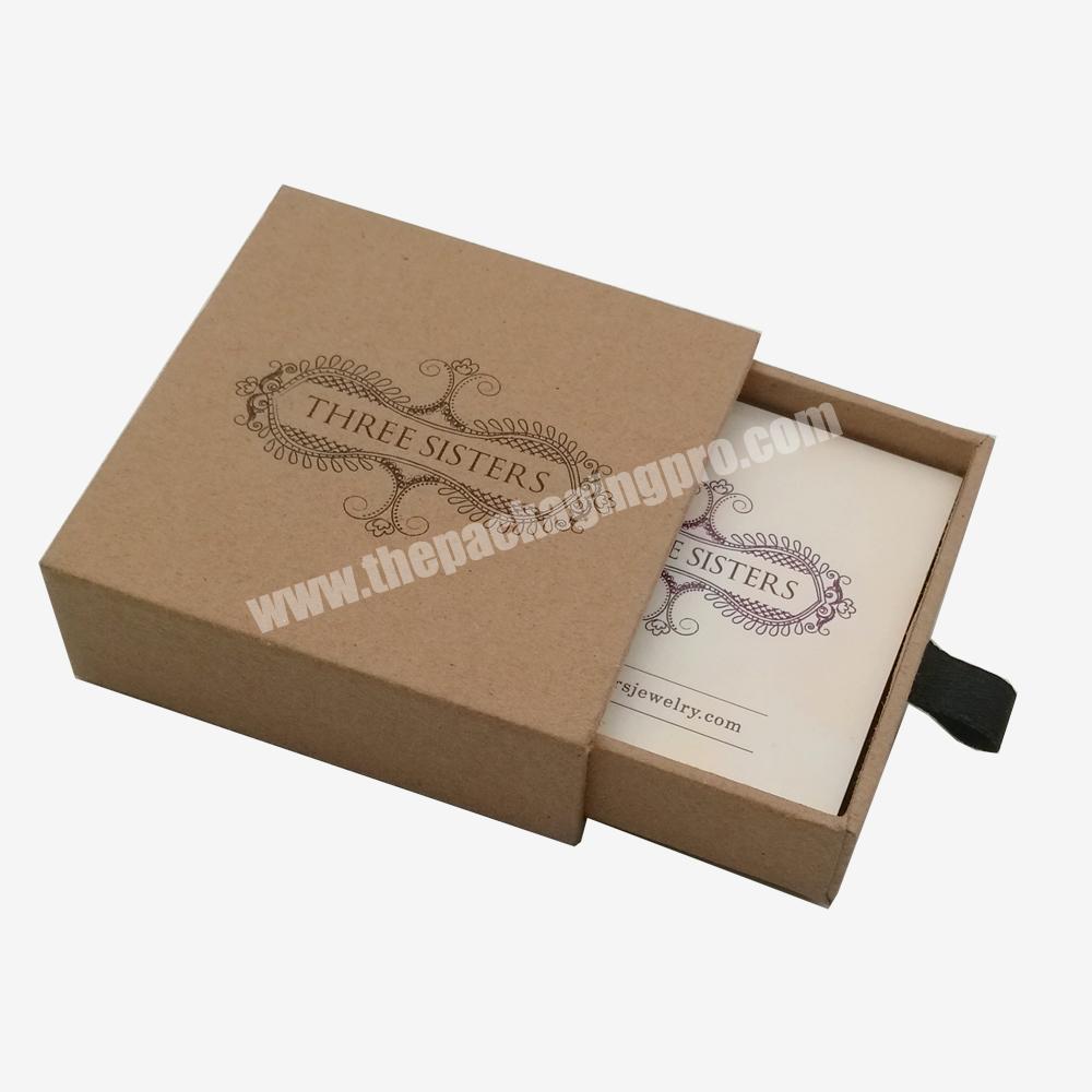 Wholesale printed gift jewelry box packaging custom logo