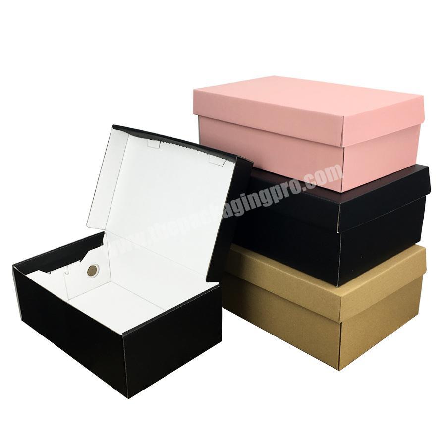 Widely Used Superior Quality Household Custom Shoe Box Packaging Shoes Corrugated Boxes With Handel