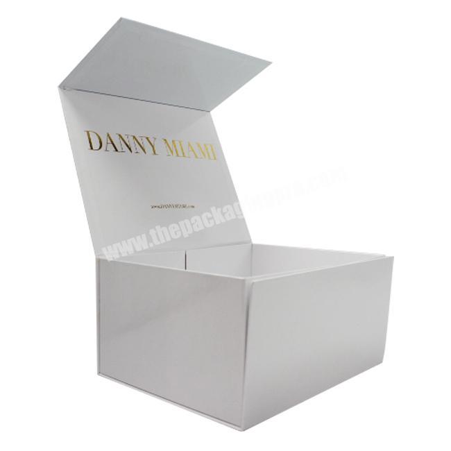 Wine Package Luxury Wallet Paper Magnetic Closure With Ribbon  White Jewelry Gift Flat Shipping Cosmetic Packaging Boxes Custom