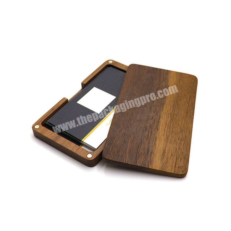 Wood Business Card Holders Case Wood Card Holder with Magnetic Closure for wedding card box wooden