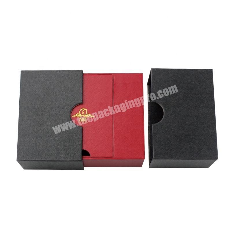 Wooden Perfume Gift Box Gold Paper Two Flap Lid Open Luxury Fragrance Packaging Personal Care,beauty Packaging Customized Accept factory