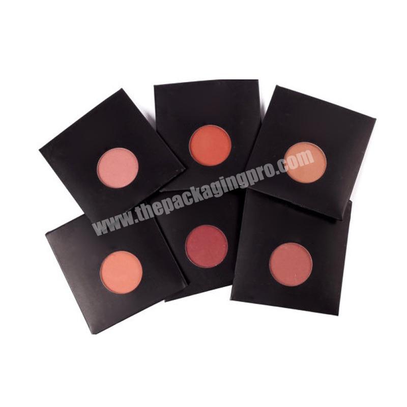 ZL Custom Printing Logo Packaging Single Eyeshadow Blush Makeup Cosmetic Empty Square envelope Bag With Round Clear Window