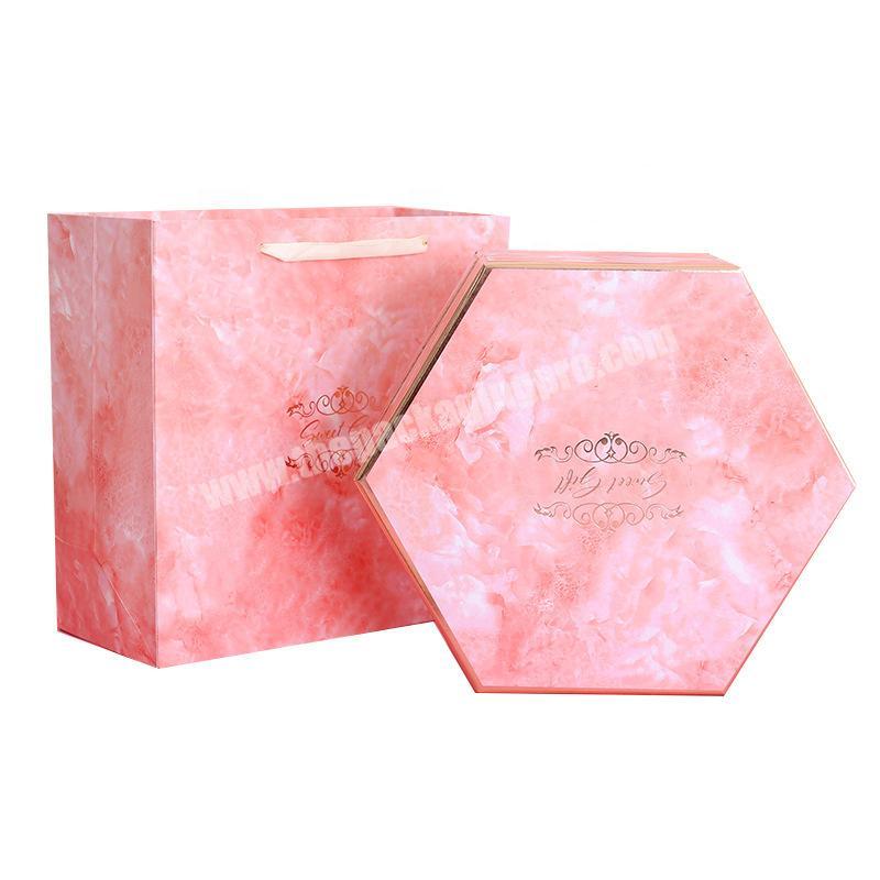 ZL Hot Stamping Gold Marble Rigid Paper Boxes Packaging Present Craft Cardboard Empty Wedding Candy Luxury Gift Box With Lid