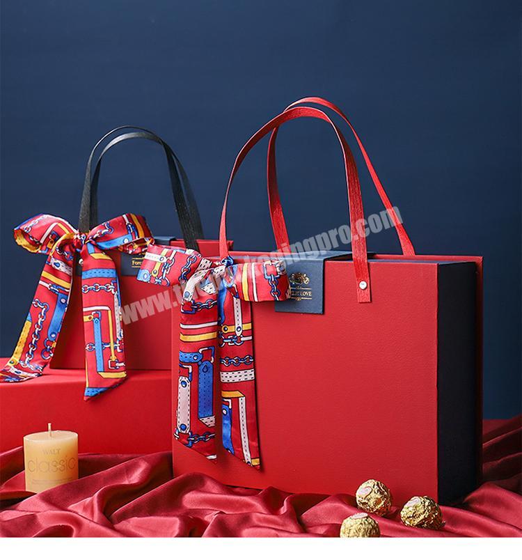 custom luxury kraft craft gift custom logo printing boxes perfume product packaging with ribbon 