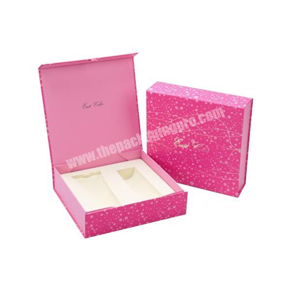 bespoke luxury face serum pure hyaluronic serum cosmetic gift set cardboard packaging boxes with foam insert