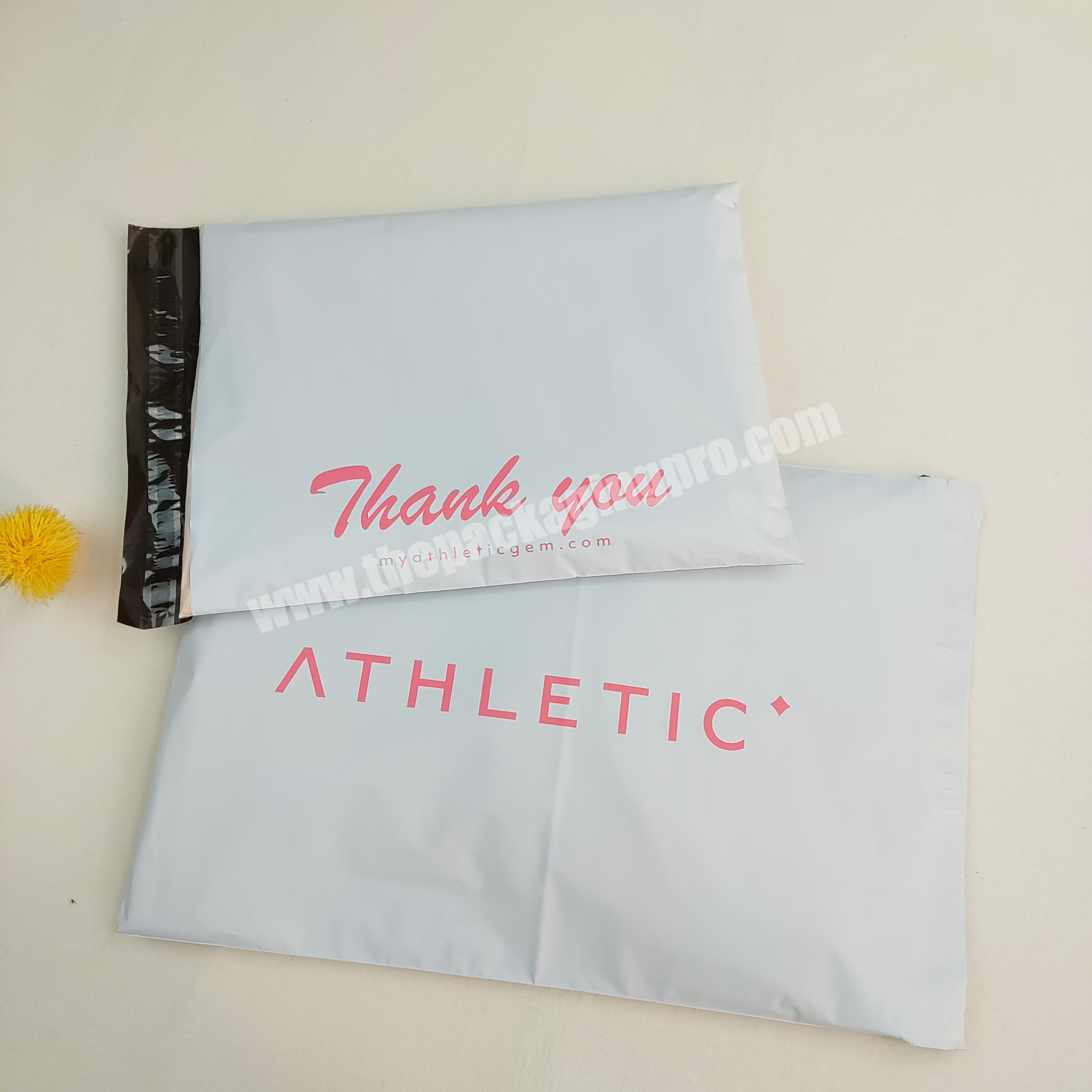 biodegradable small size matte white poly mailer bag courier bag for cosmetics eye lashswimwear packing courier bag envelope