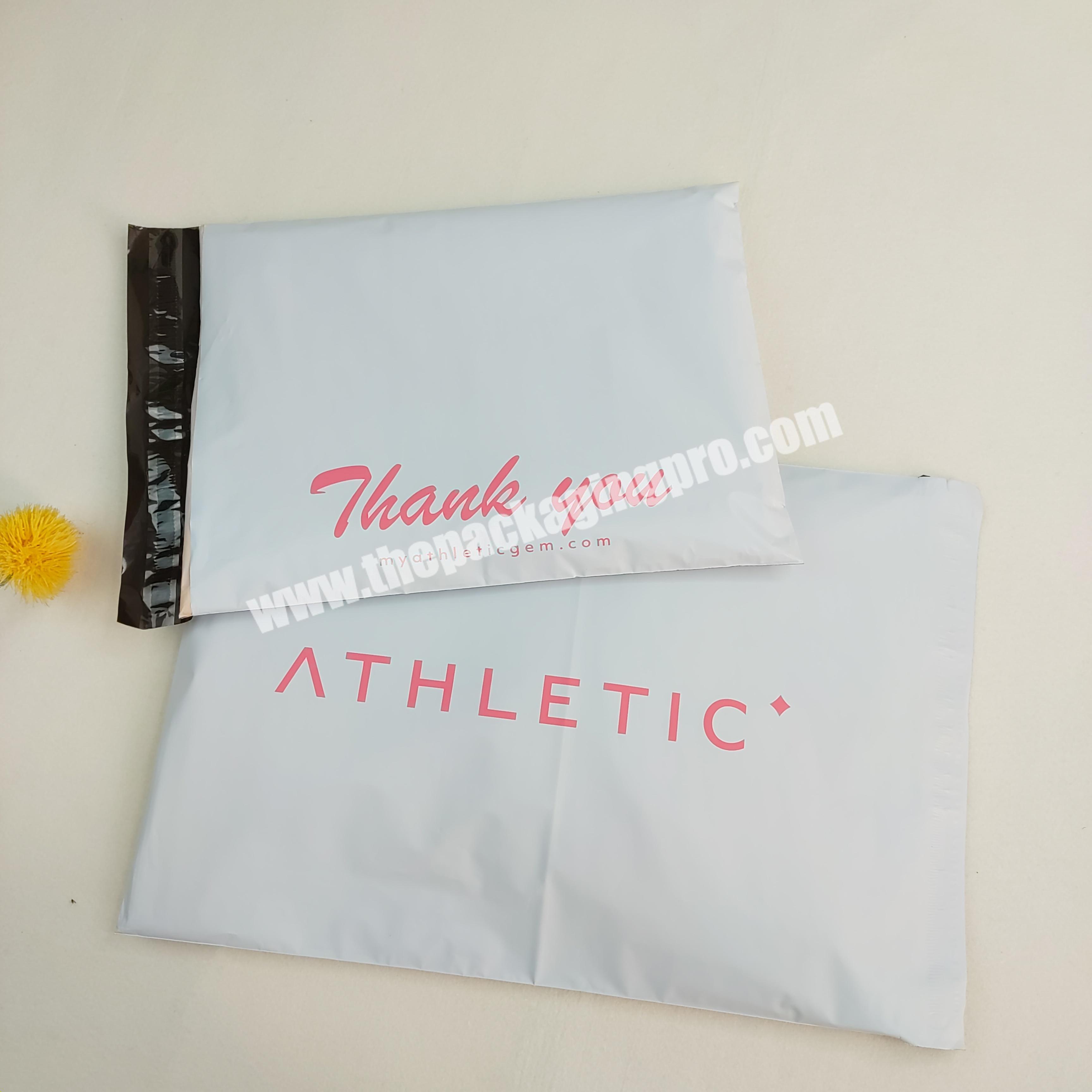 Wholesale custom logo printed plastic postage bag custom white poly mailer bag 10*13inch poly mailers
