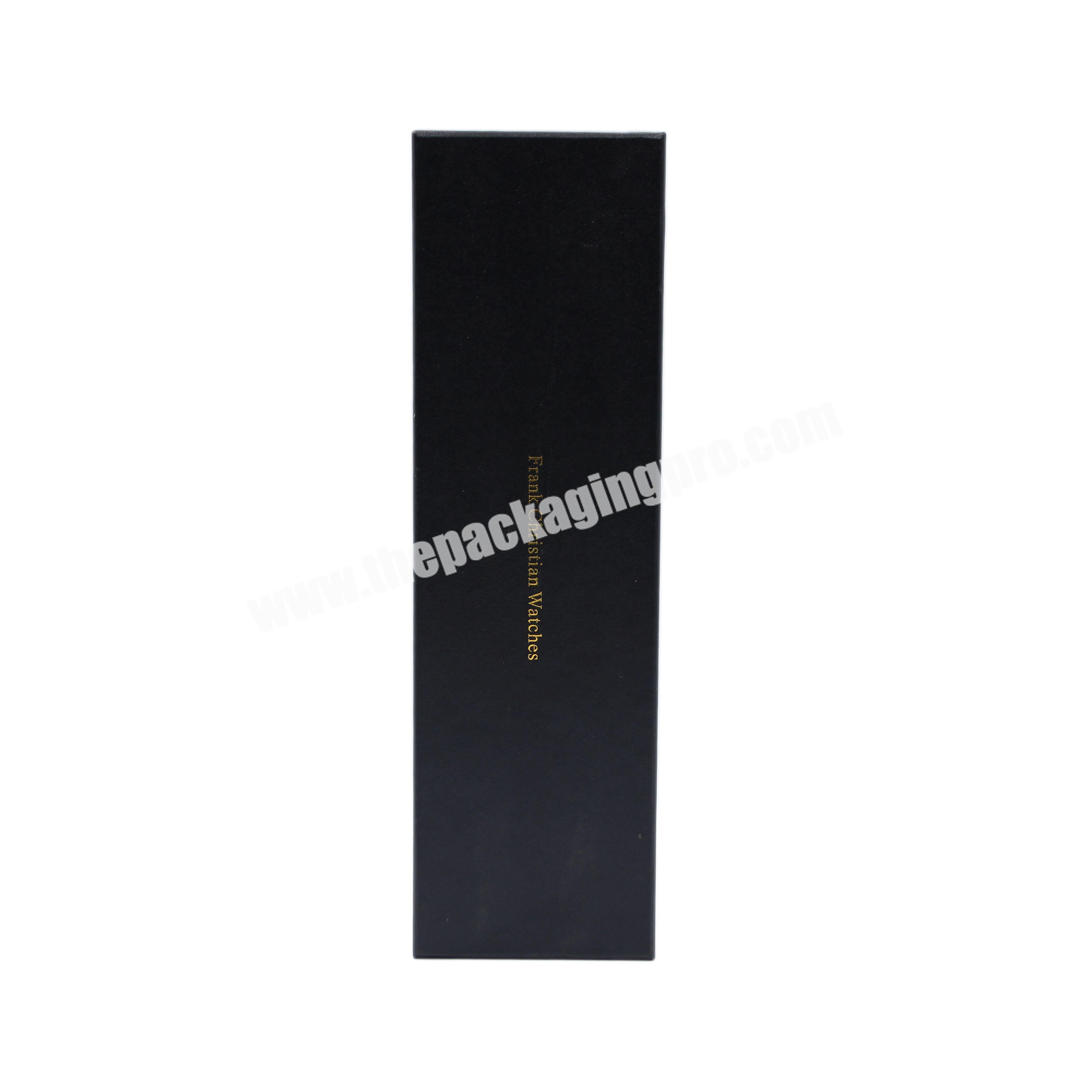 black cover and lid gold hot stamping gift paper boxes for gift pacakging