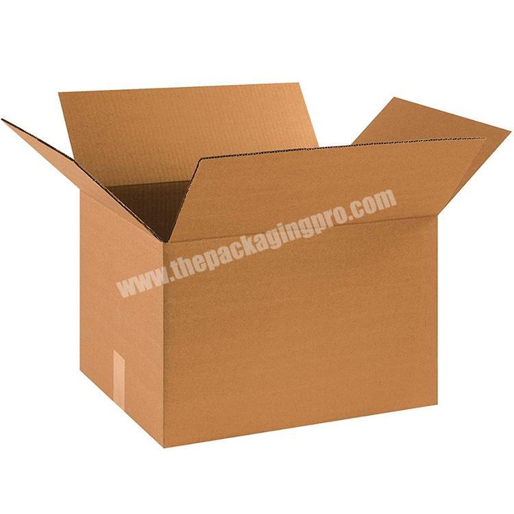 brown  Large Eco-Friendly custom  logo Printed Shipping Packing Corrugated Paper Box
