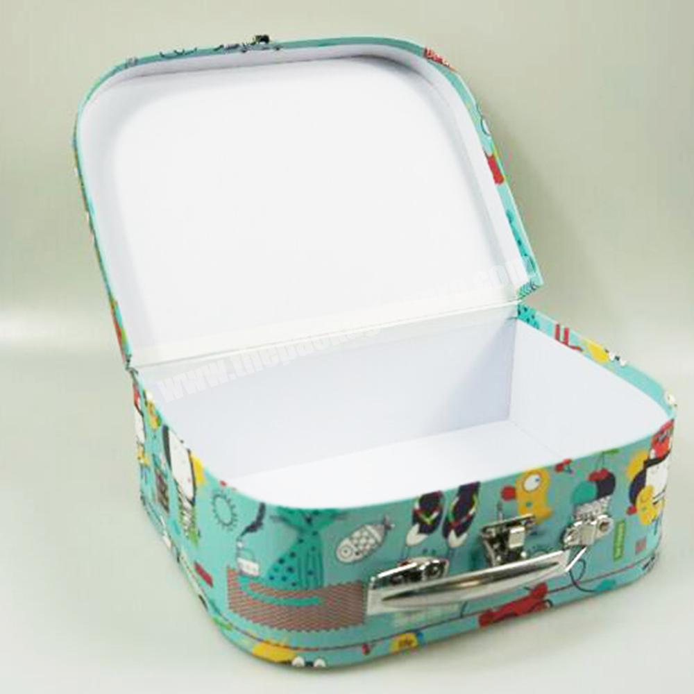 cheap personalized  competitive price various specifications baby delicate appearance paper suitcase gift box for kids factory