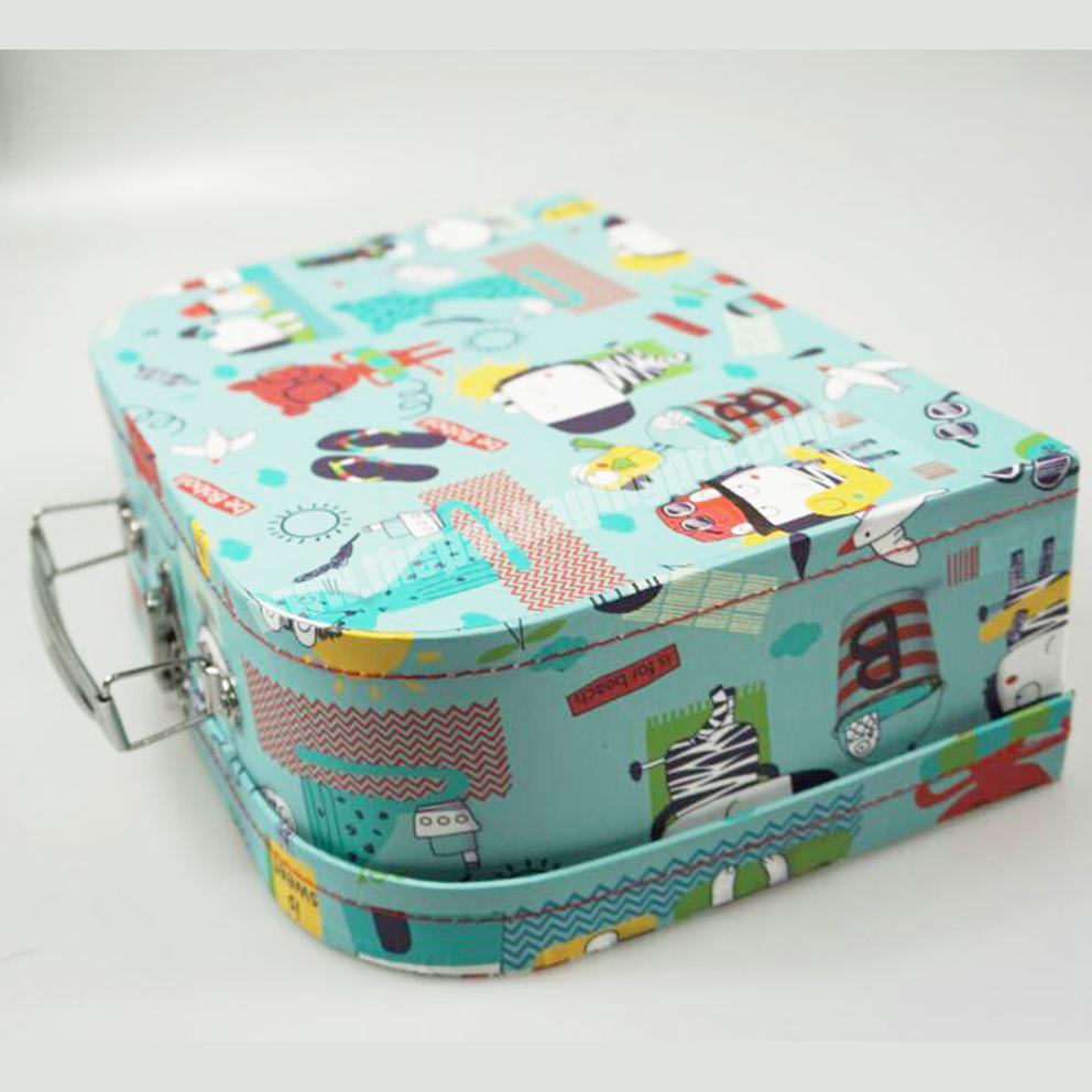 cheap personalized  competitive price various specifications baby delicate appearance paper suitcase gift box for kids