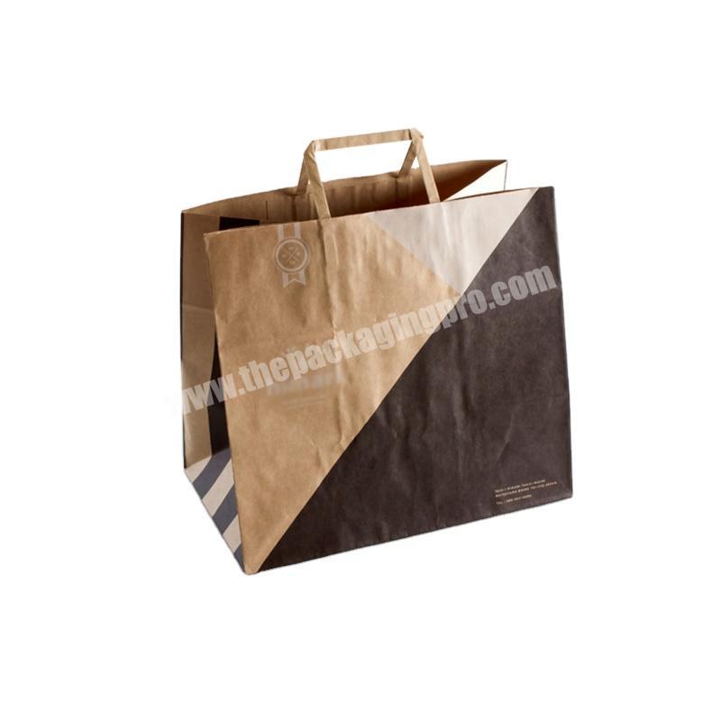 china cheap low moq high quality craft kraft paper bag shopping paper bags