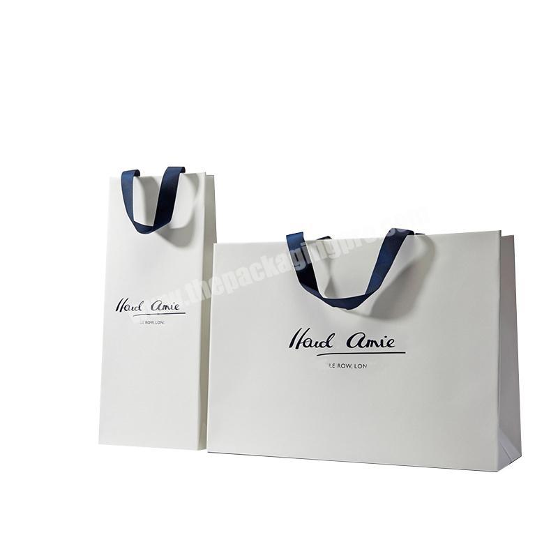 china luxury wholesale branded clothes paper bag shopping paper bags clear with ribbon handle