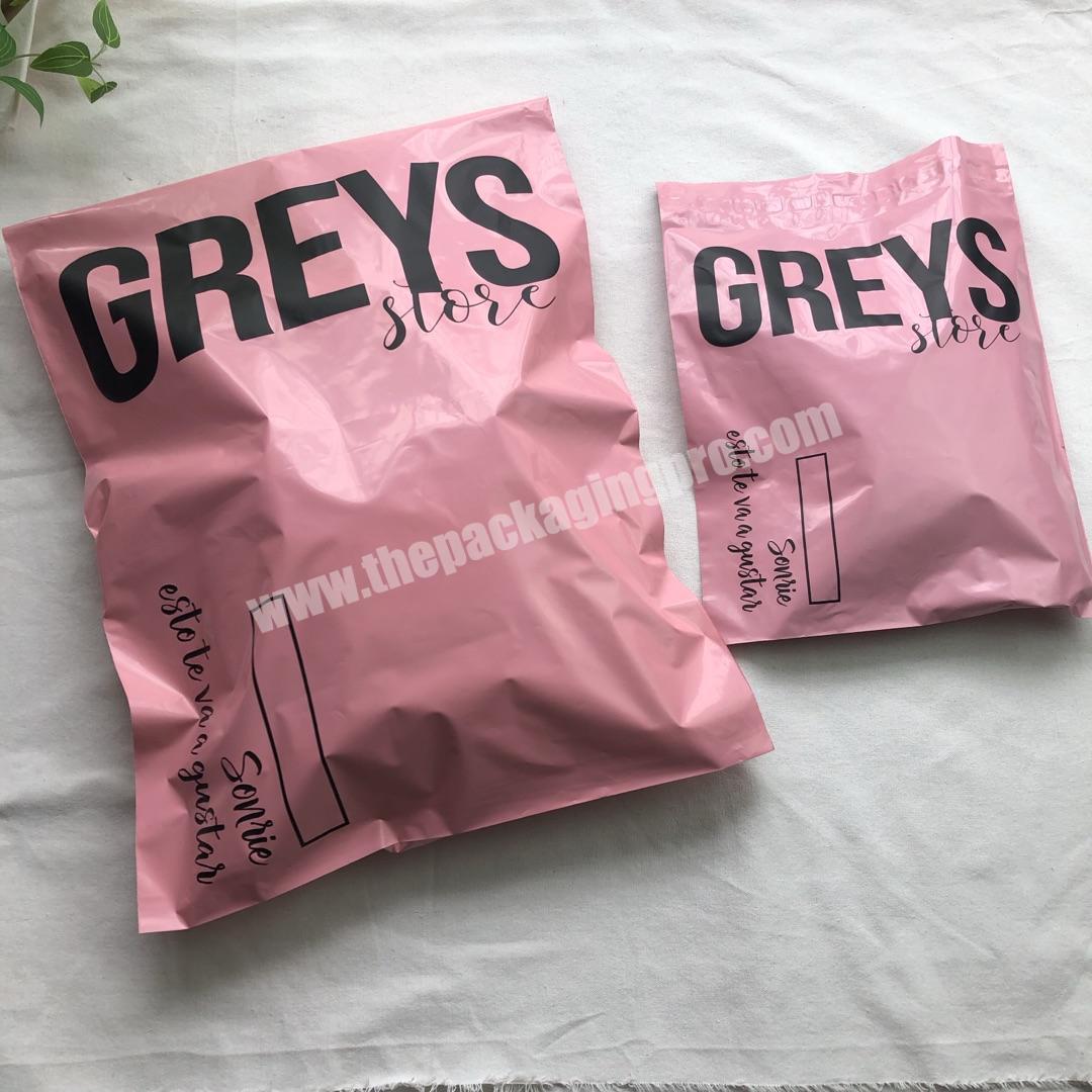 custom  hot pink  poly mailer shipping bags envelope mailing bag