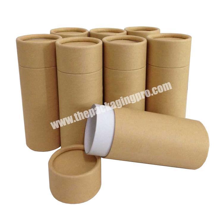 custom kraft push up packaging lip balm cardboard clothes paper tube food packaging round cylinder with lid