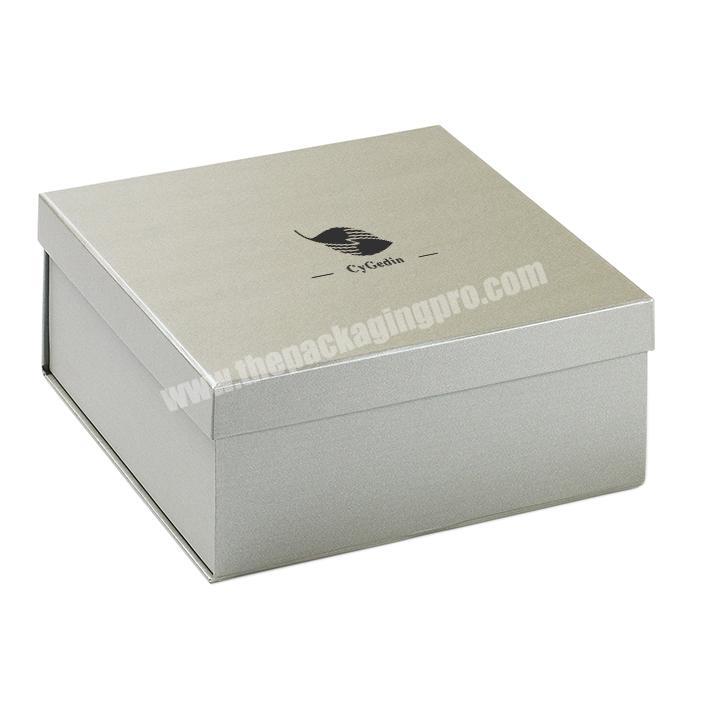 custom logo size color printed hard rigid cardboard paper box packaging gift box foldable paper box with lid