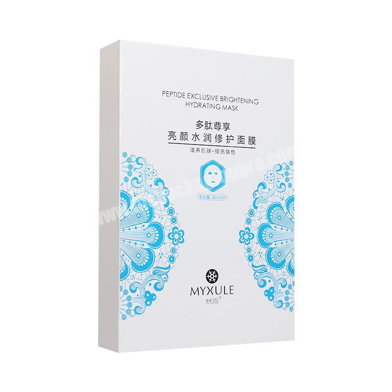 custom made design serum cream cosmetic gift set products rigid packaging paper boxes with EVA foam