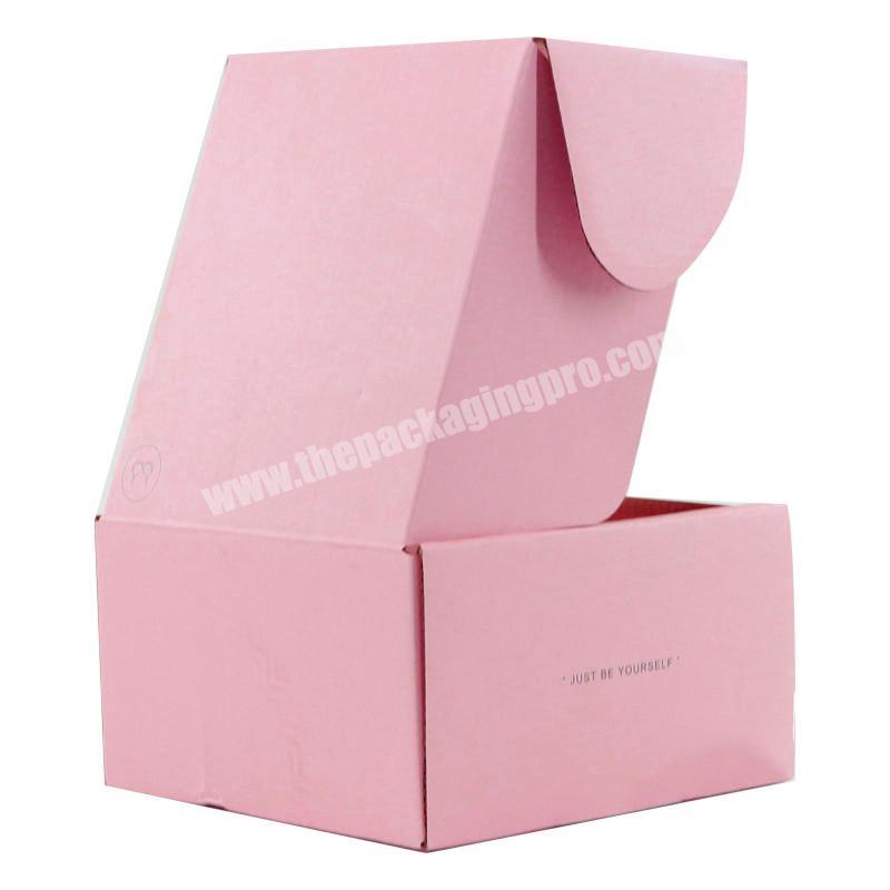 custom pink printing pajamas bra underwear Swimsuit E-commerce express delivery air transport shipping mailer box