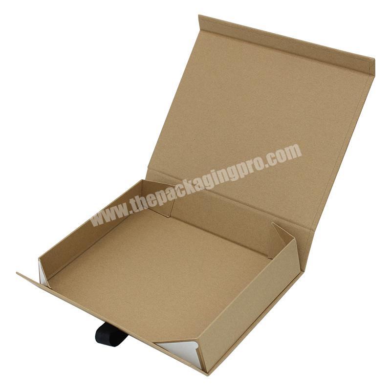 custom primary color folding box gift packaging box with black ribbon