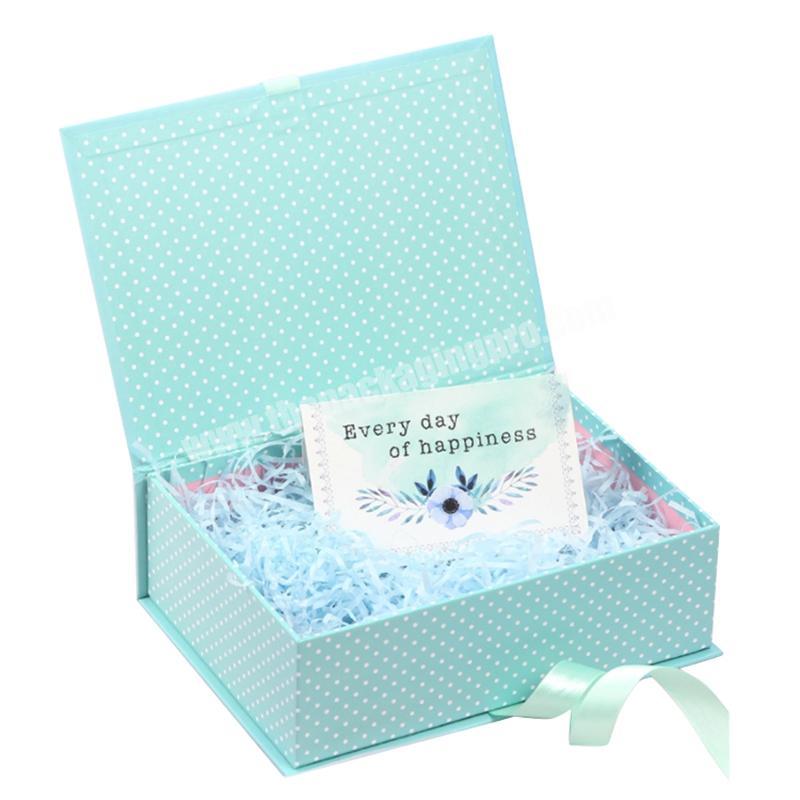 custom printing hot sale luxury empty wholesale baby shower carton gift boxes with magnetic lid