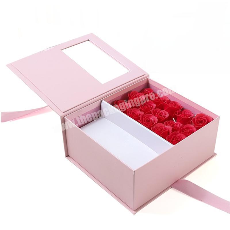 custom printing wholesale luxury art big paper gift box flower boxes with custom logo printed