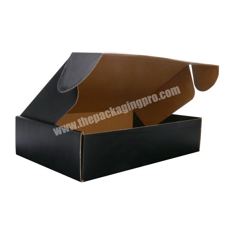 custom size gold foil embossing logo free design corrugated board rigid paper carton mailer boxes