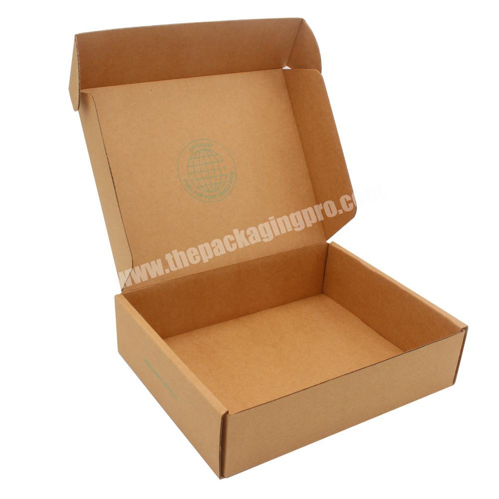 customised a4 recycled cajas para correo bulk biodegradeable brown big flat postage boxes