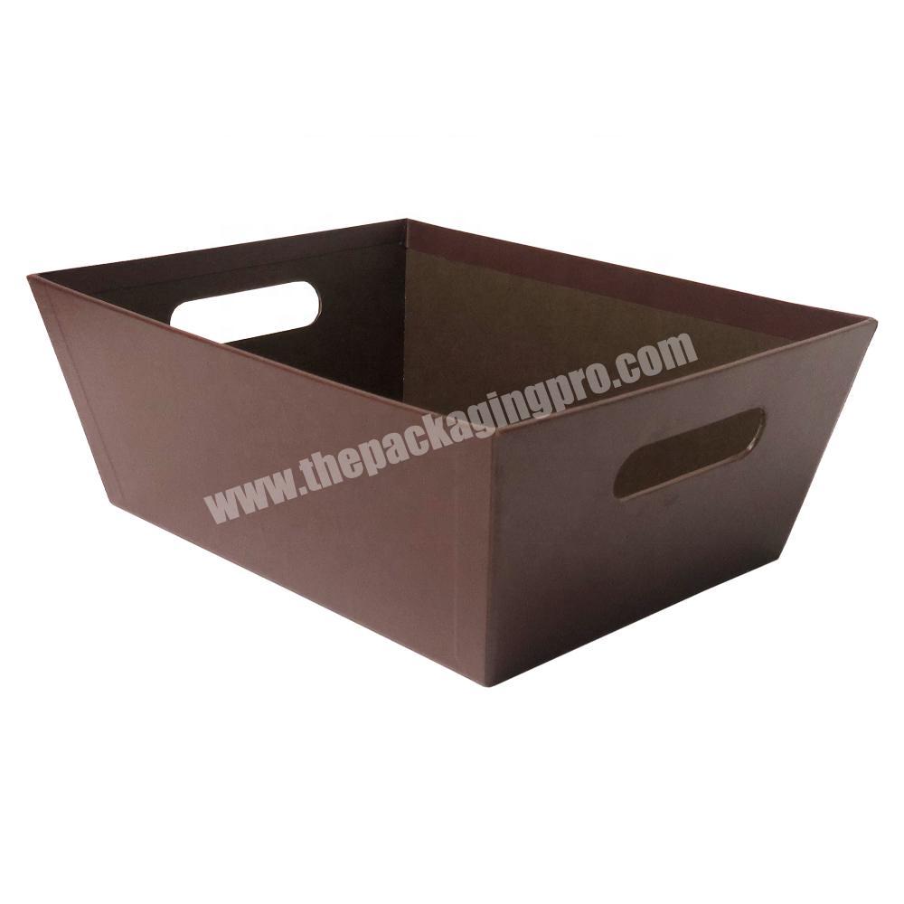 empty market paper cardboard tray for baby christmas candy wine and chocolate  fruit  hamper breakfast packaging gift boxes