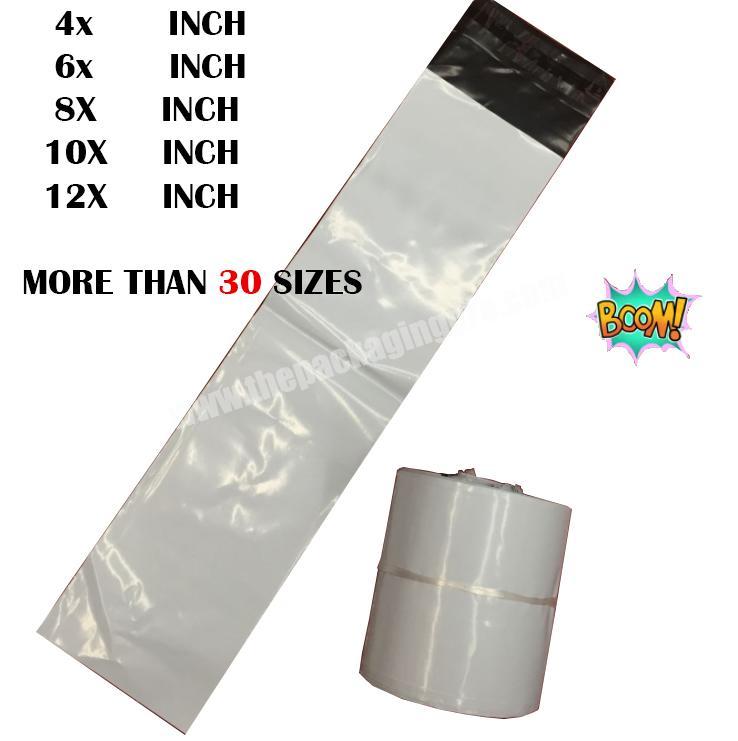 factory wholesale white long rectangular   Post polymailer 4810 12 inch width shipping envelope plastic packing bag