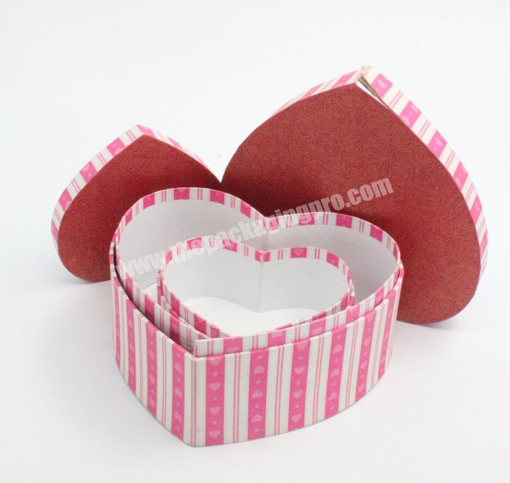 heart shaped Christmas lovely gift paper packaging box for sale