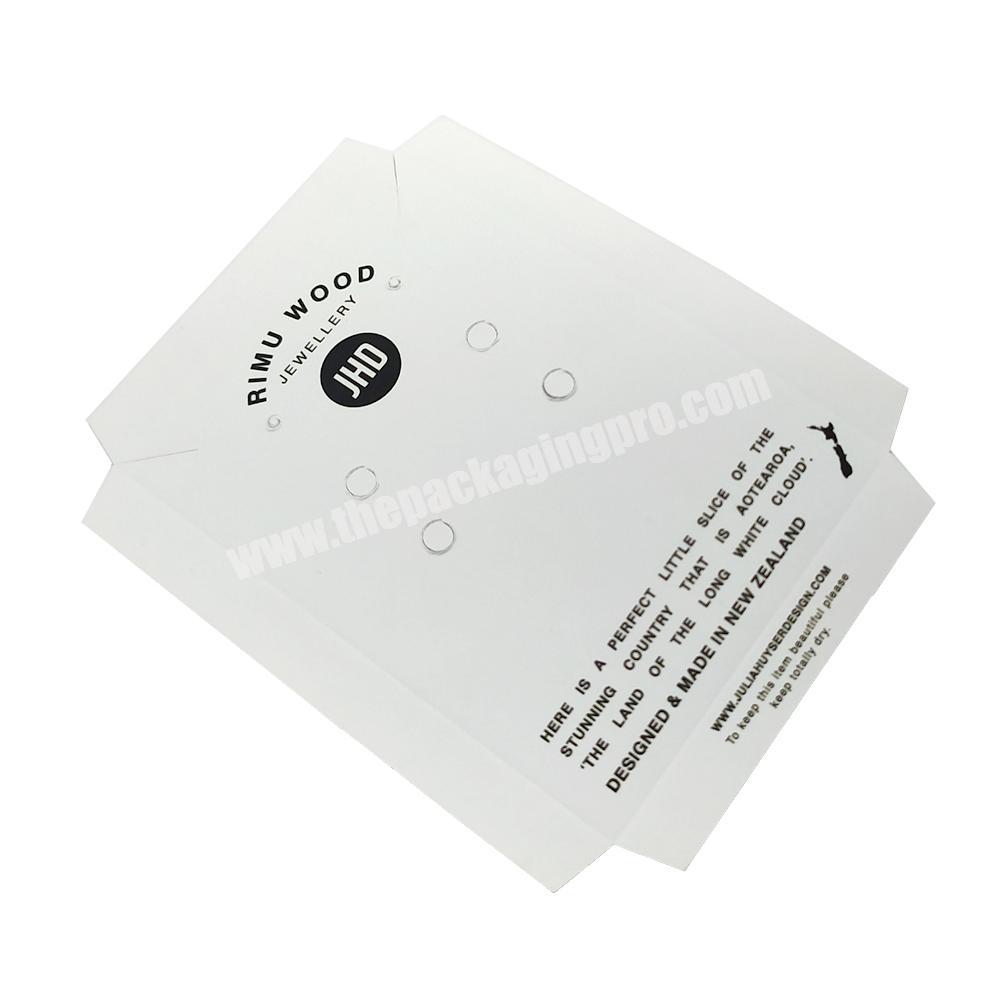 itis Custom Logo Printed Packaging Paper Display Jewelry Card Earring Card Cases & Displays Customer's Logo