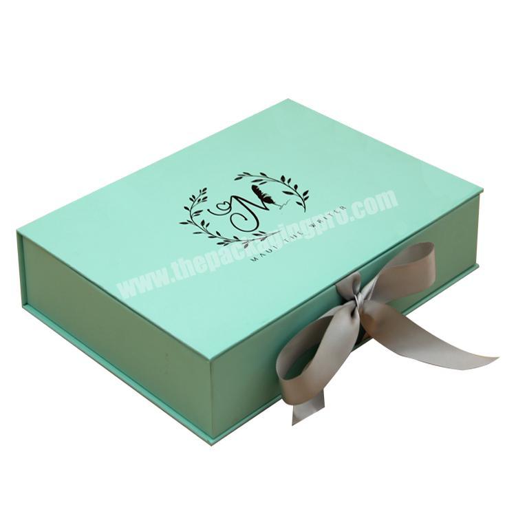 luxury custom logo printing and hot stamping gold tshirt packaging empty magnetic boxes for clothes