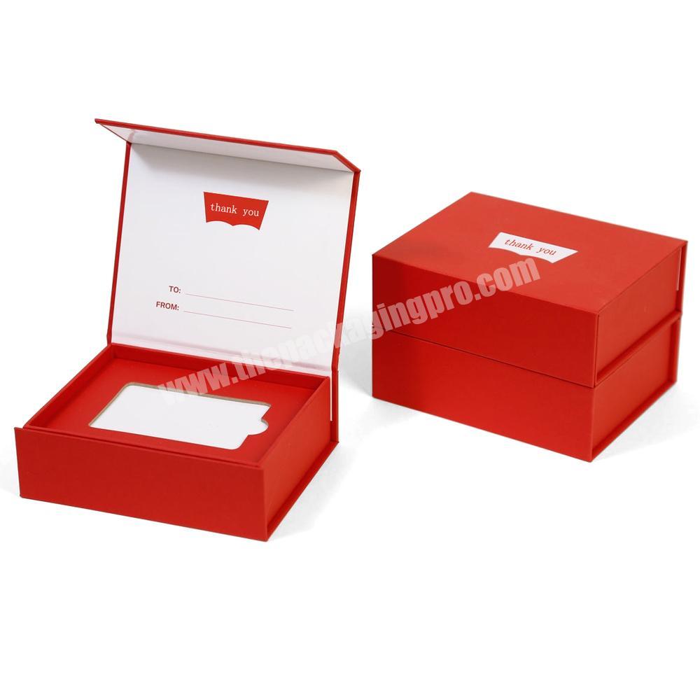 luxury thank you membership vip trading card holder gift packaging box
