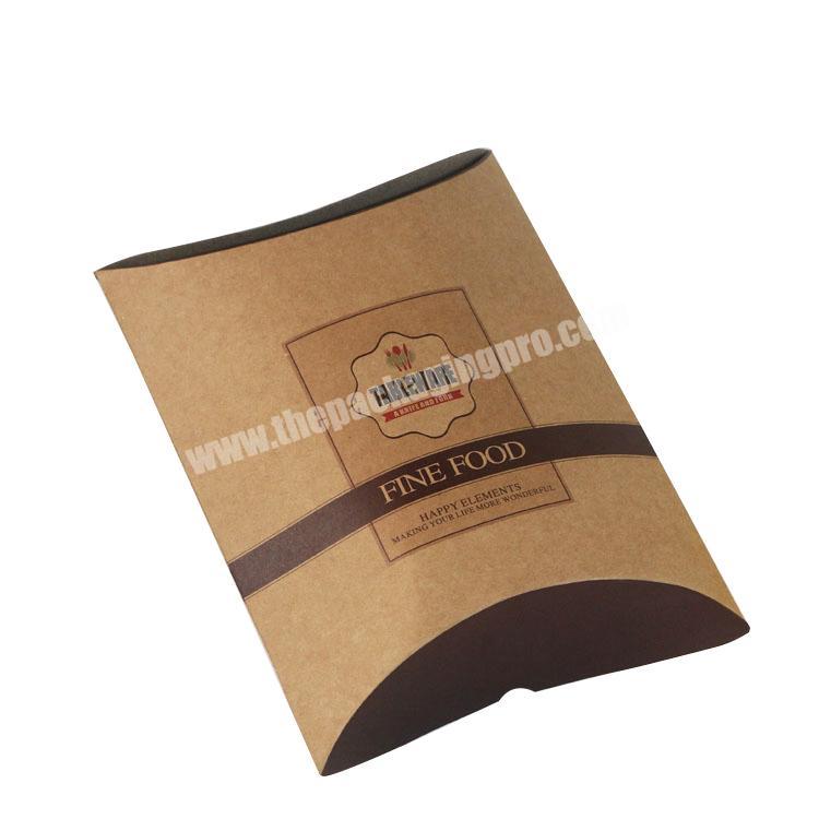 natural brown kraft printed paper cake knives and forks cutlery pillow packaging box