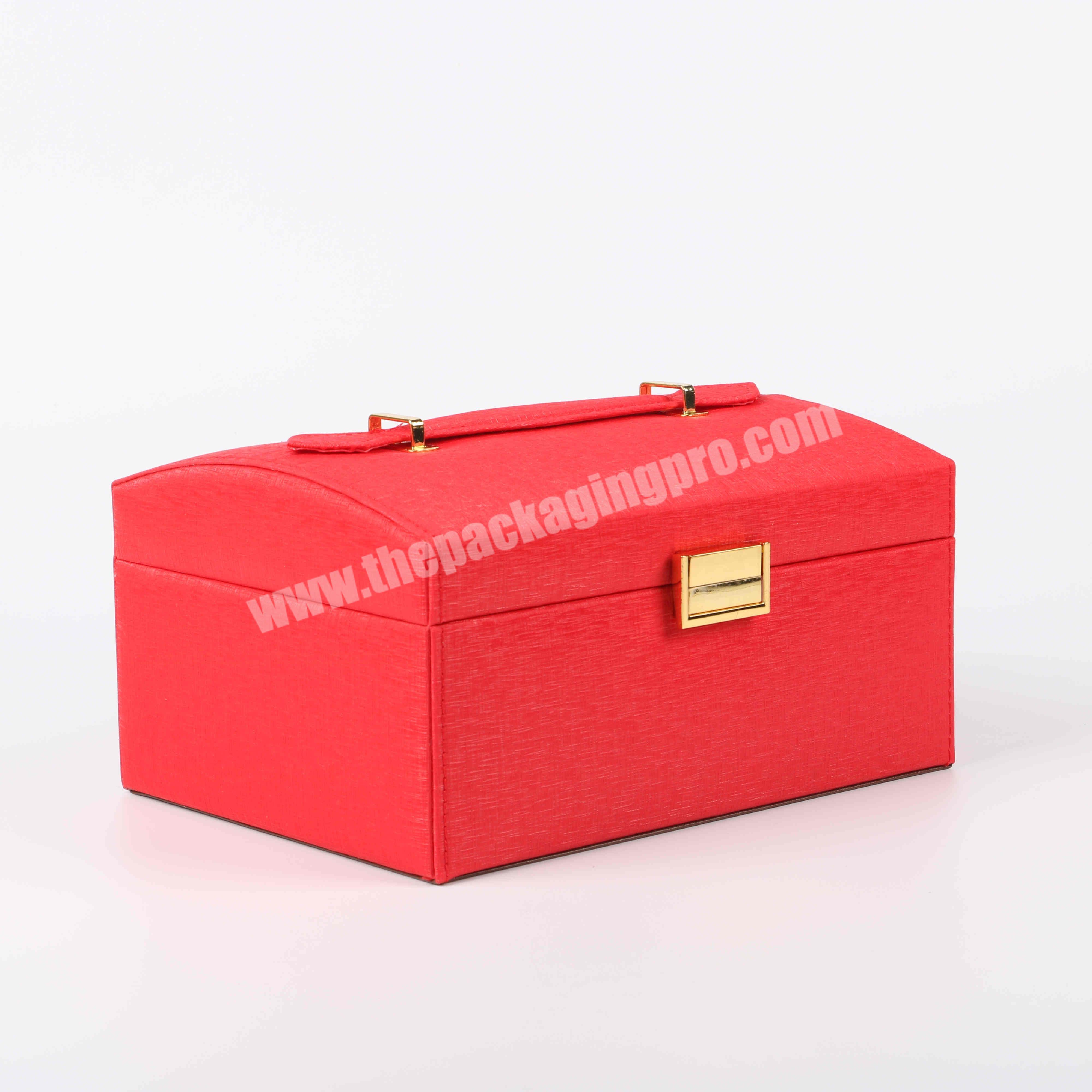 paper box gift box China Supplier Leather Jewellery Storage Box Jewelry Velvet Organizer Vintage Ring Necklace Case