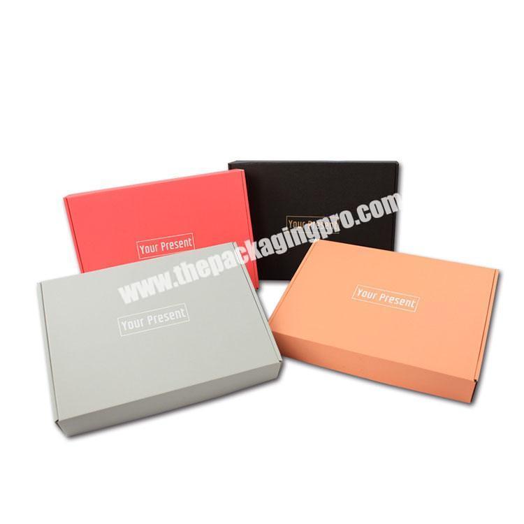 Custom Printed Unique Commerce Shipping Box Packaging Custom Logo clothing gift box for apparel packaging