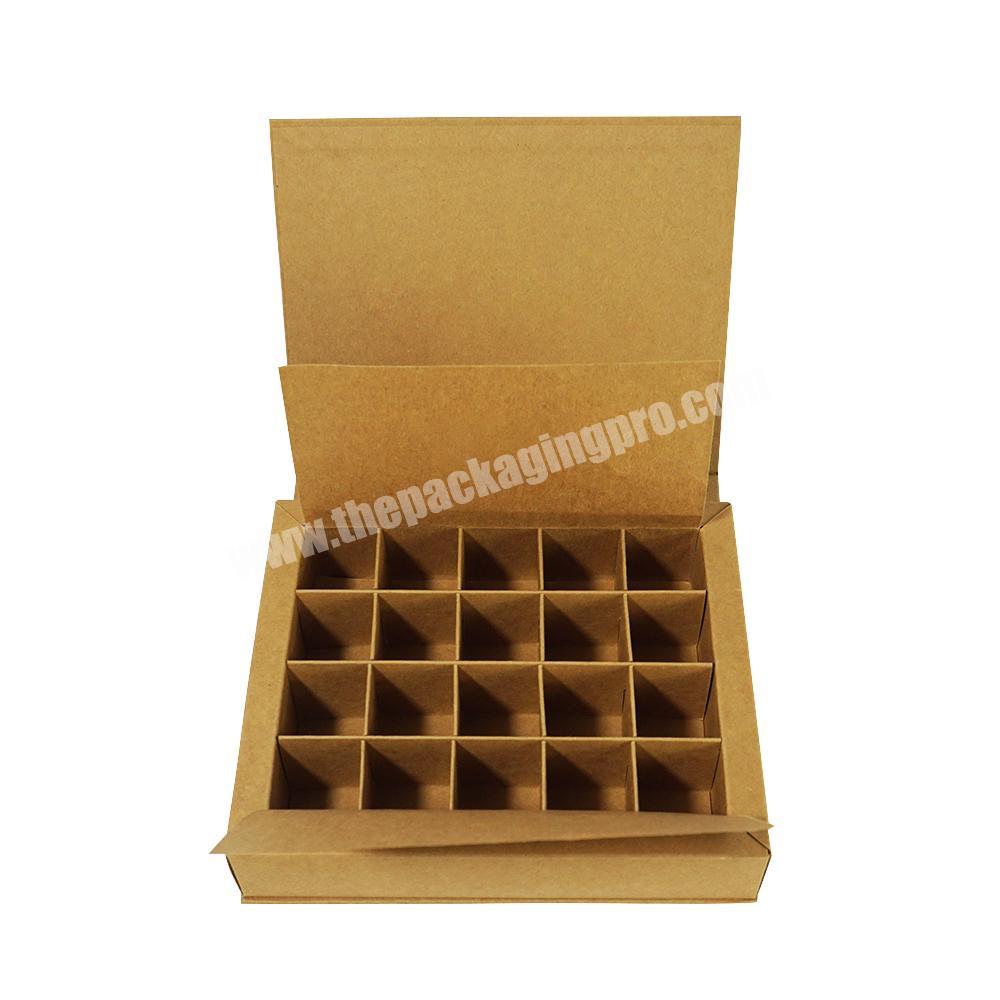 paper grids packaging food grade chocolate truffle packaging box