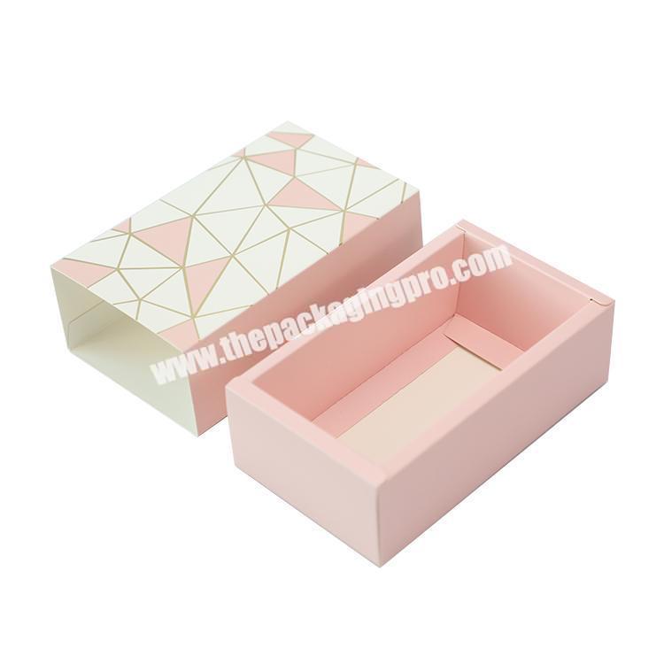personalize pink white eco friendly cosmetic gift packing set product packaging for perfume