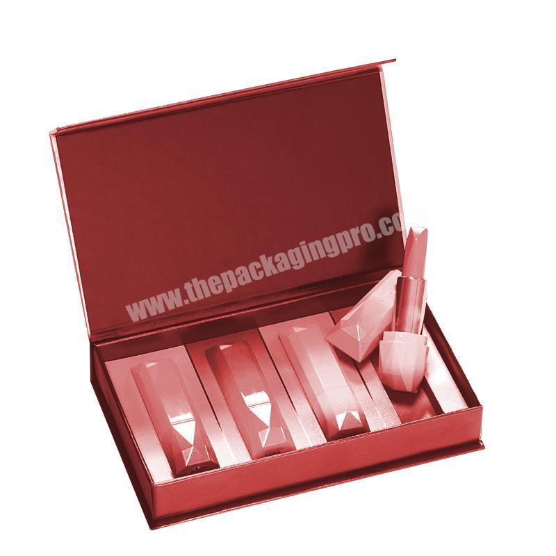private label your own logo lipstick nail polish empty packing custom lip gloss set packaging box